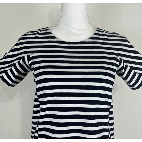 J. Crew Black & White Striped Mini Dress Size XXS (00) - Picture 5 of 12